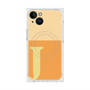 プレミアムスクエアケース with MagSafe［ オリジナル - initial two tone - J orange ］