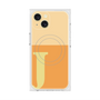 プレミアムスクエアケース with MagSafe［ オリジナル - initial two tone - J orange ］