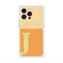 プレミアムスクエアケース with MagSafe［ オリジナル - initial two tone - J orange ］