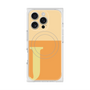 プレミアムスクエアケース with MagSafe［ オリジナル - initial two tone - J orange ］