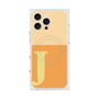プレミアムスクエアケース with MagSafe［ オリジナル - initial two tone - J orange ］