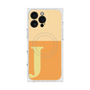 プレミアムスクエアケース with MagSafe［ オリジナル - initial two tone - J orange ］