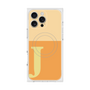 プレミアムスクエアケース with MagSafe［ オリジナル - initial two tone - J orange ］