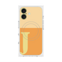 プレミアムスクエアケース with MagSafe［ オリジナル - initial two tone - J orange ］