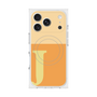 プレミアムスクエアケース with MagSafe［ オリジナル - initial two tone - J orange ］
