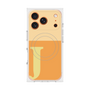 プレミアムスクエアケース with MagSafe［ オリジナル - initial two tone - J orange ］