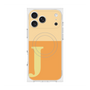 プレミアムスクエアケース with MagSafe［ オリジナル - initial two tone - J orange ］