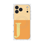 プレミアムスクエアケース with MagSafe［ オリジナル - initial two tone - J orange ］