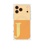 プレミアムスクエアケース with MagSafe［ オリジナル - initial two tone - J orange ］