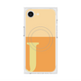 プレミアムスクエアケース with MagSafe［ オリジナル - initial two tone - J orange ］