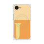 プレミアムスクエアケース with MagSafe［ オリジナル - initial two tone - J orange ］