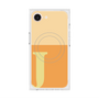 プレミアムスクエアケース with MagSafe［ オリジナル - initial two tone - J orange ］