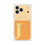 プレミアムスクエアケース with MagSafe［ オリジナル - initial two tone - J orange ］