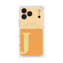 プレミアムスクエアケース with MagSafe［ オリジナル - initial two tone - J orange ］