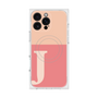 プレミアムスクエアケース with MagSafe［ オリジナル - initial two tone - J pink ］