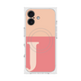 プレミアムスクエアケース with MagSafe［ オリジナル - initial two tone - J pink ］