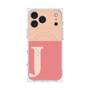 プレミアムスクエアケース with MagSafe［ オリジナル - initial two tone - J pink ］