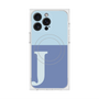 プレミアムスクエアケース with MagSafe［ オリジナル - initial two tone - J blue ］