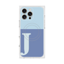 プレミアムスクエアケース with MagSafe［ オリジナル - initial two tone - J blue ］