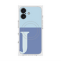 プレミアムスクエアケース with MagSafe［ オリジナル - initial two tone - J blue ］