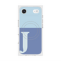 プレミアムスクエアケース with MagSafe［ オリジナル - initial two tone - J blue ］