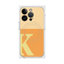 プレミアムスクエアケース with MagSafe［ オリジナル - initial two tone - K orange ］
