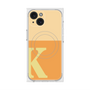 プレミアムスクエアケース with MagSafe［ オリジナル - initial two tone - K orange ］