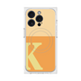 プレミアムスクエアケース with MagSafe［ オリジナル - initial two tone - K orange ］