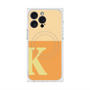 プレミアムスクエアケース with MagSafe［ オリジナル - initial two tone - K orange ］