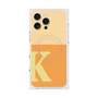プレミアムスクエアケース with MagSafe［ オリジナル - initial two tone - K orange ］