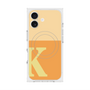 プレミアムスクエアケース with MagSafe［ オリジナル - initial two tone - K orange ］