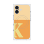 プレミアムスクエアケース with MagSafe［ オリジナル - initial two tone - K orange ］