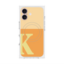 プレミアムスクエアケース with MagSafe［ オリジナル - initial two tone - K orange ］