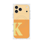 プレミアムスクエアケース with MagSafe［ オリジナル - initial two tone - K orange ］