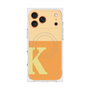 プレミアムスクエアケース with MagSafe［ オリジナル - initial two tone - K orange ］