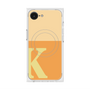 プレミアムスクエアケース with MagSafe［ オリジナル - initial two tone - K orange ］