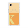 プレミアムスクエアケース with MagSafe［ オリジナル - initial two tone - K orange ］