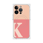 プレミアムスクエアケース with MagSafe［ オリジナル - initial two tone - K pink ］