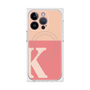 プレミアムスクエアケース with MagSafe［ オリジナル - initial two tone - K pink ］