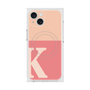 プレミアムスクエアケース with MagSafe［ オリジナル - initial two tone - K pink ］
