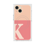 プレミアムスクエアケース with MagSafe［ オリジナル - initial two tone - K pink ］