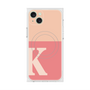 プレミアムスクエアケース with MagSafe［ オリジナル - initial two tone - K pink ］