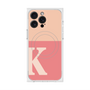 プレミアムスクエアケース with MagSafe［ オリジナル - initial two tone - K pink ］