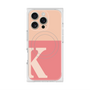 プレミアムスクエアケース with MagSafe［ オリジナル - initial two tone - K pink ］