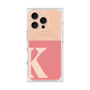 プレミアムスクエアケース with MagSafe［ オリジナル - initial two tone - K pink ］
