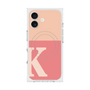 プレミアムスクエアケース with MagSafe［ オリジナル - initial two tone - K pink ］