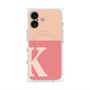 プレミアムスクエアケース with MagSafe［ オリジナル - initial two tone - K pink ］