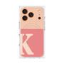 プレミアムスクエアケース with MagSafe［ オリジナル - initial two tone - K pink ］