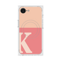 プレミアムスクエアケース with MagSafe［ オリジナル - initial two tone - K pink ］
