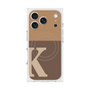 プレミアムスクエアケース with MagSafe［ オリジナル - initial two tone - K brown ］